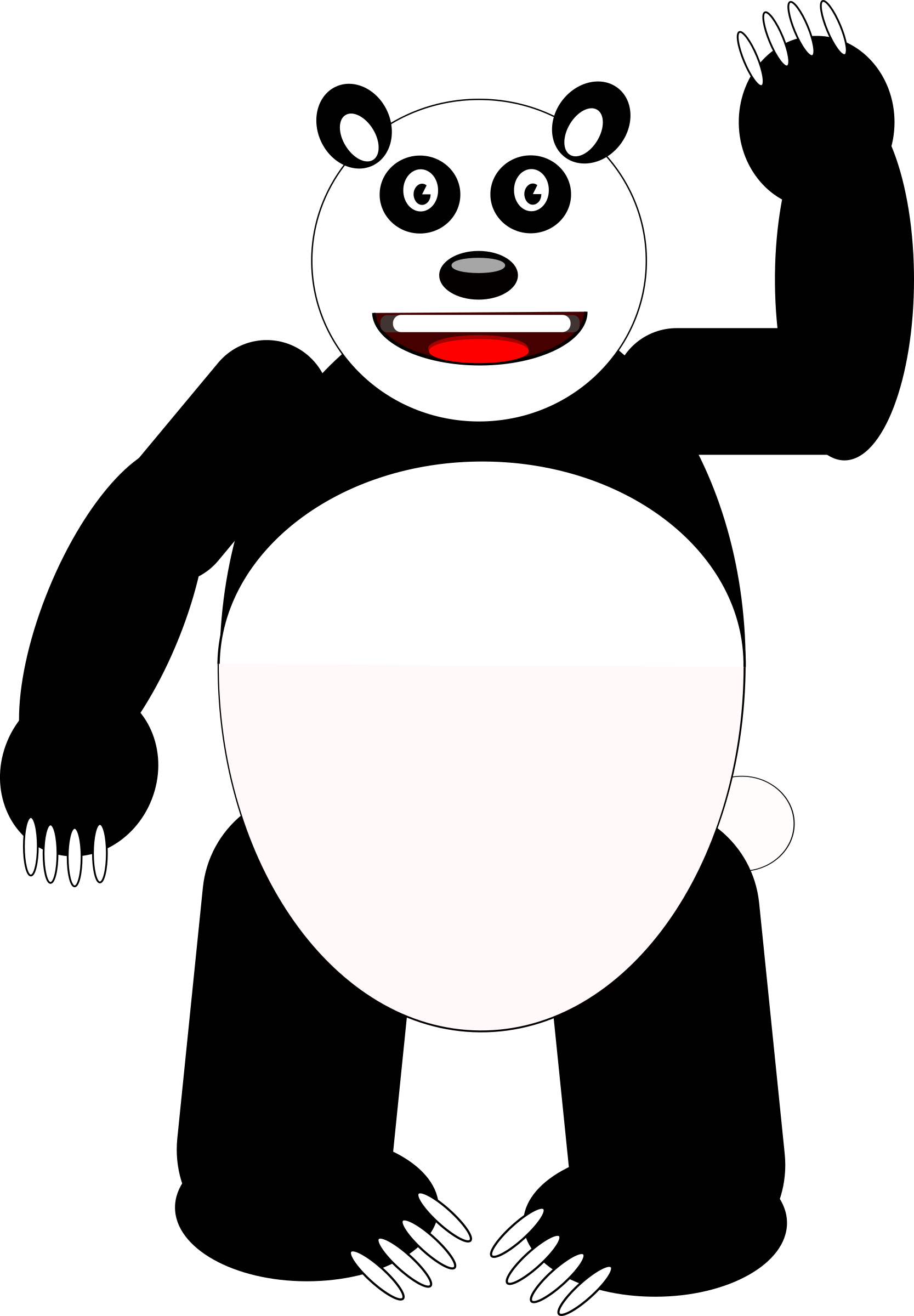 This Free Icons Png Design Of Comic Panda (1667x2400), Png Download