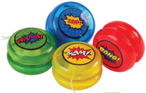 Aerosmith Playfield Yo-yo Mod - Dollaritemdirect Superhero Mini Yo-yos, Sold By Case (480x307), Png Download