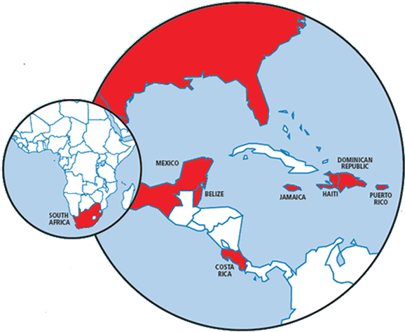Costa Rica - Haiti Costa Rica Map (640x480), Png Download