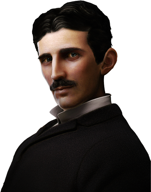 All The Nav Stuff Has Animations And Nikola Tesla Talks - Nikola Tesla Png (516x707), Png Download