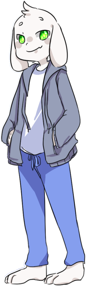 Storyswap Asriel (337x1010), Png Download
