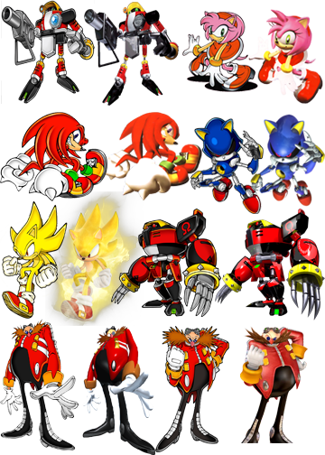 2d 3d Pictures - Classic Sonic 2d Artwork (360x504), Png Download