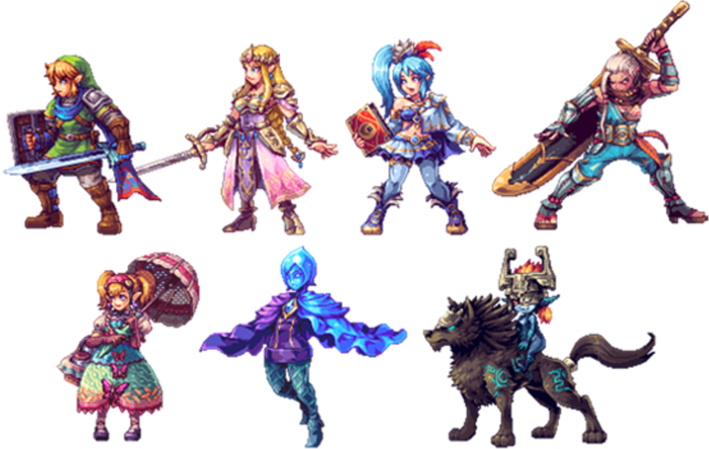 Legend Of Zelda Breath Of The Wild Sprite (1600x900), Png Download