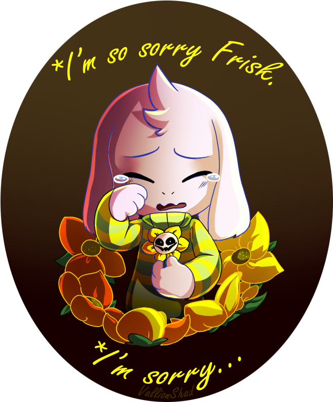 Asriel - Undertale Asriel And Chara Cute (670x849), Png Download