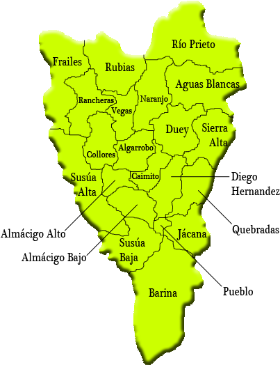 Barrios Of Yauco, Puerto Rico Puerto Rico, Cruise, - Barrios Penuelas Y Sectores (442x589), Png Download