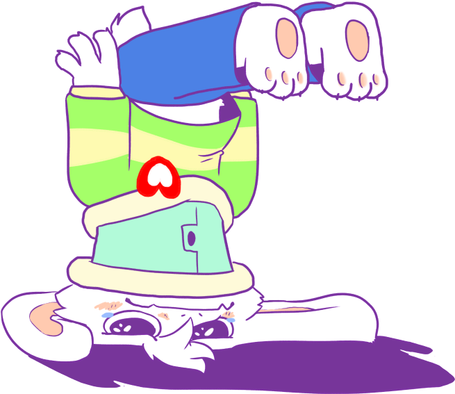 Asriel Tripped, Landing Perfectly On His Squished Head - Comics (800x718), Png Download