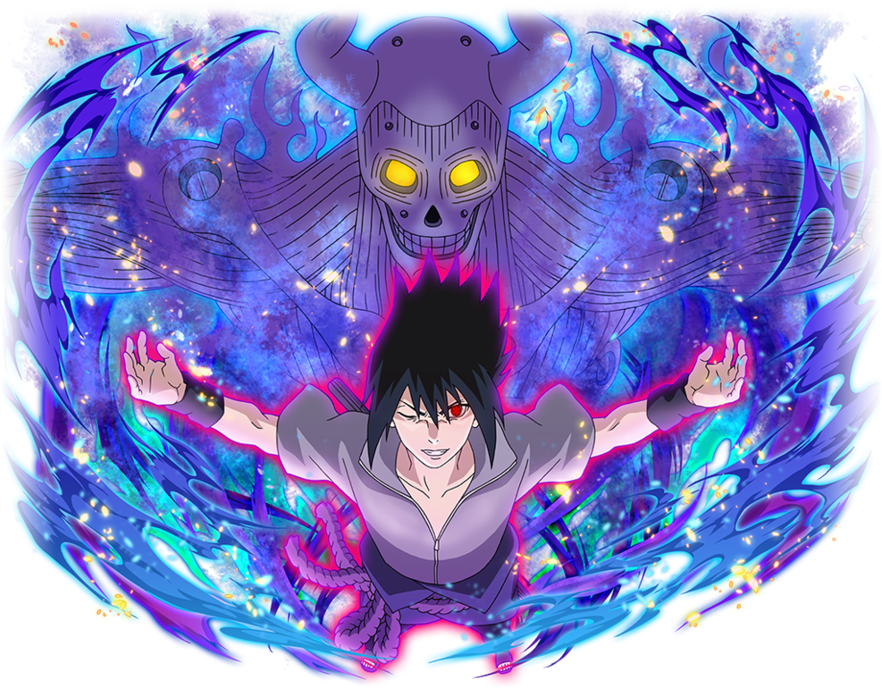 Sasuke And Susanoo By Aikawaiichan - Sasuke Ultimate Ninja Blazing (987x810), Png Download