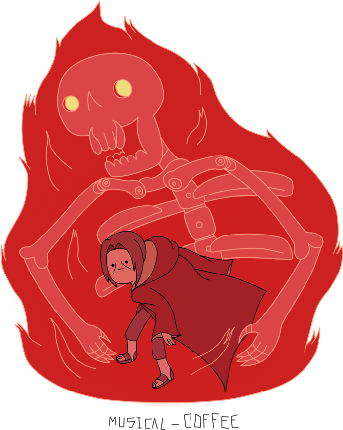 Adventure Time Style By Musical-coffee On Deviantart - Itachi Susanoo (704x960), Png Download