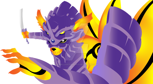 Susanoo And Kurama Fusion (530x290), Png Download