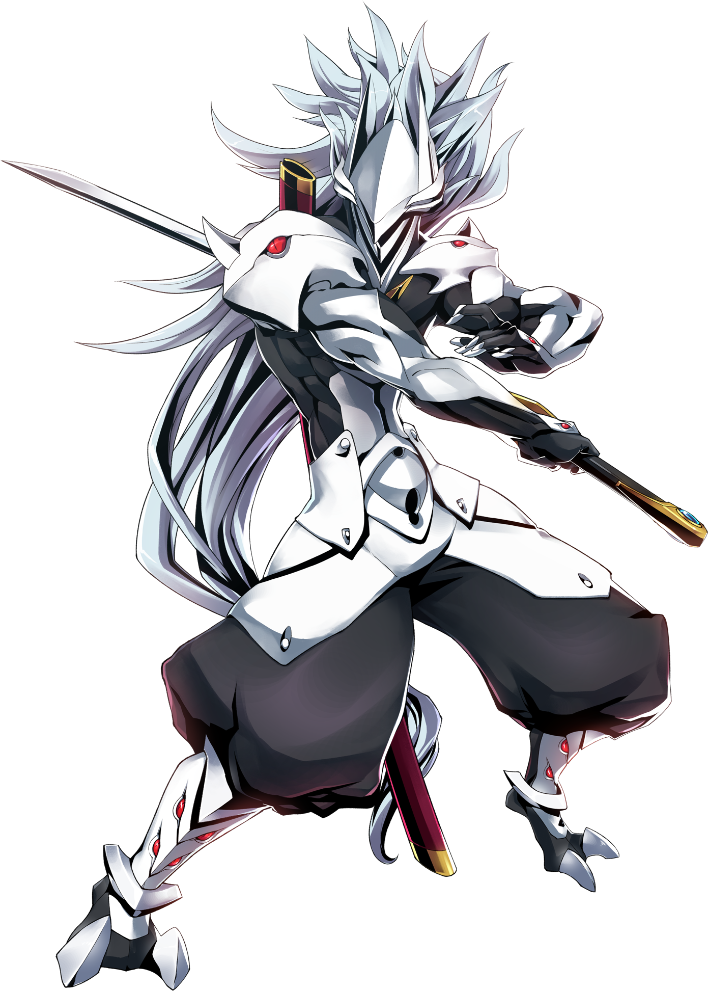 Hakumen Blazblue (1200x1678), Png Download