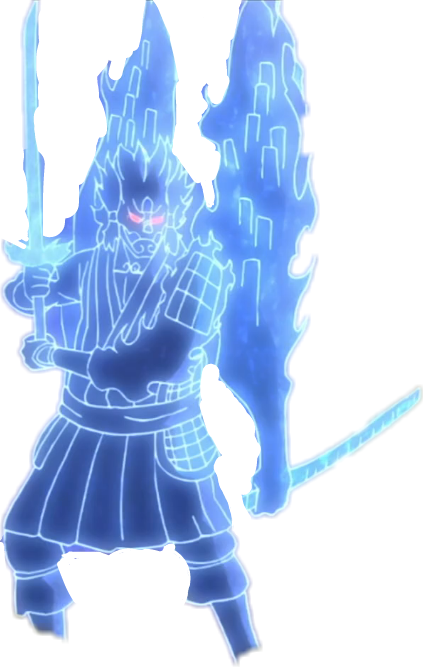 Anime Sticker - Madara Blue Susanoo Png (423x667), Png Download