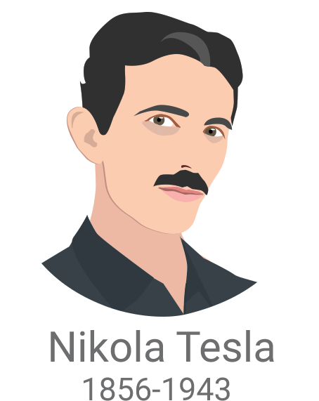 Nikola Tesla / Porabimanj Info / Ilustracija - Poster (500x670), Png Download