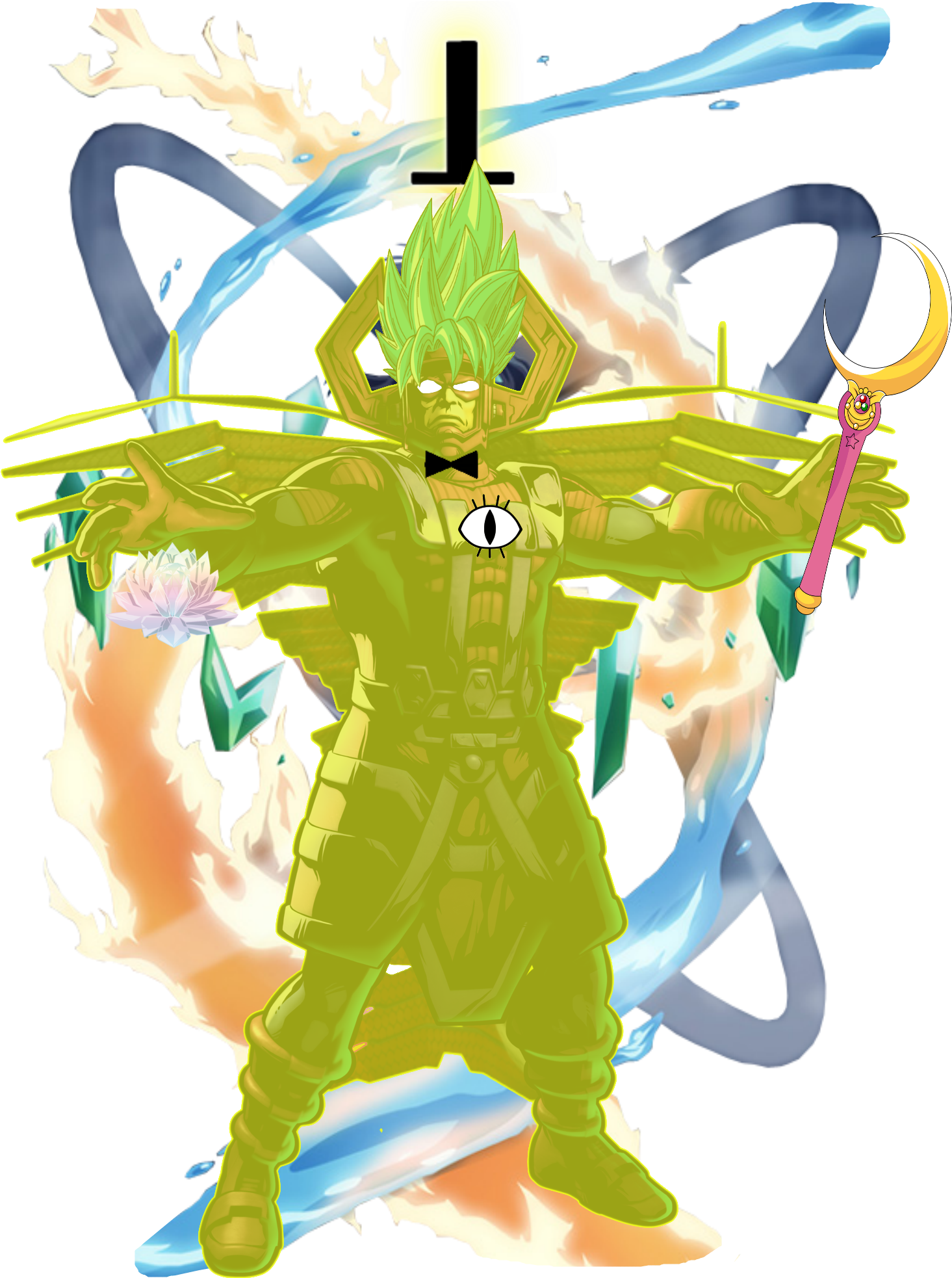 Elder Bill Sailor Scout Galactus God Super Saiyan One - Super Saiyan (1200x1200), Png Download