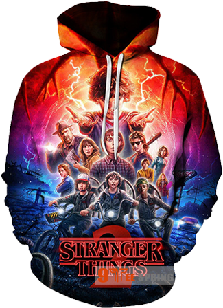 Stranger Things 2018 New Fashion 3d Hoodies - Stranger Things 2 Hoodie (480x480), Png Download