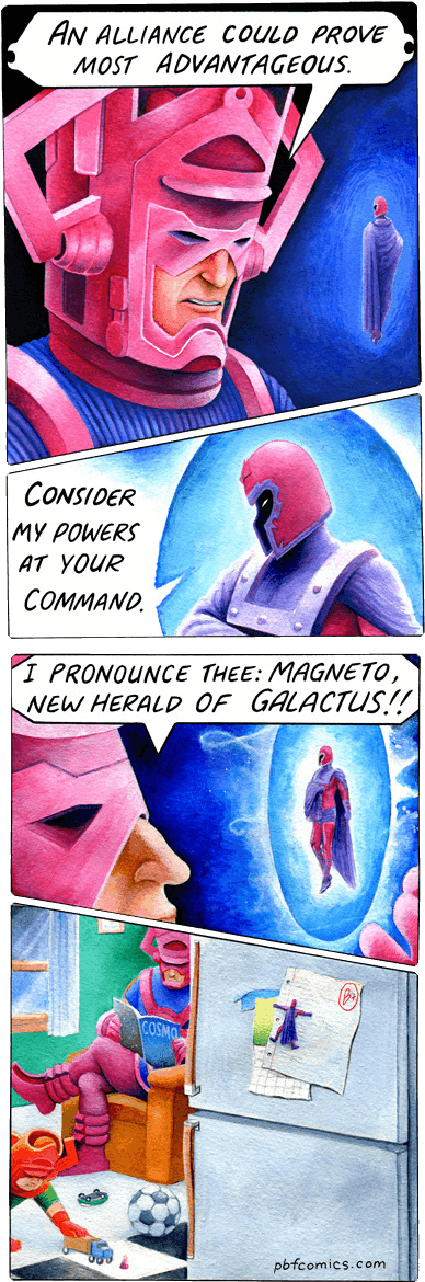 New Herald Of Galactus - Magneto Herald Of Galactus (400x1192), Png Download