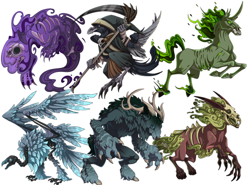 Ghastly New Familiars Flight Rising, Announcement, - Flight Rising Undead Familiars (515x384), Png Download