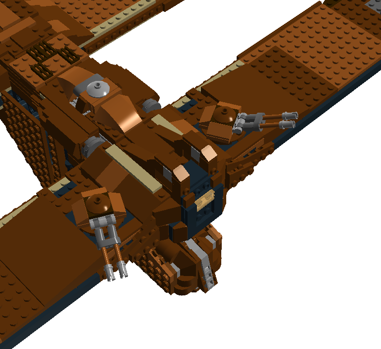 124703 Droid Landing Ship Turrets - Lego Star Wars Droid Landing Ship (768x703), Png Download
