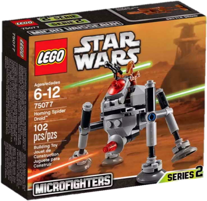 75077 Homing Spider Droid™ - Lego Star Wars 75077 Homing Spider Droid (709x413), Png Download