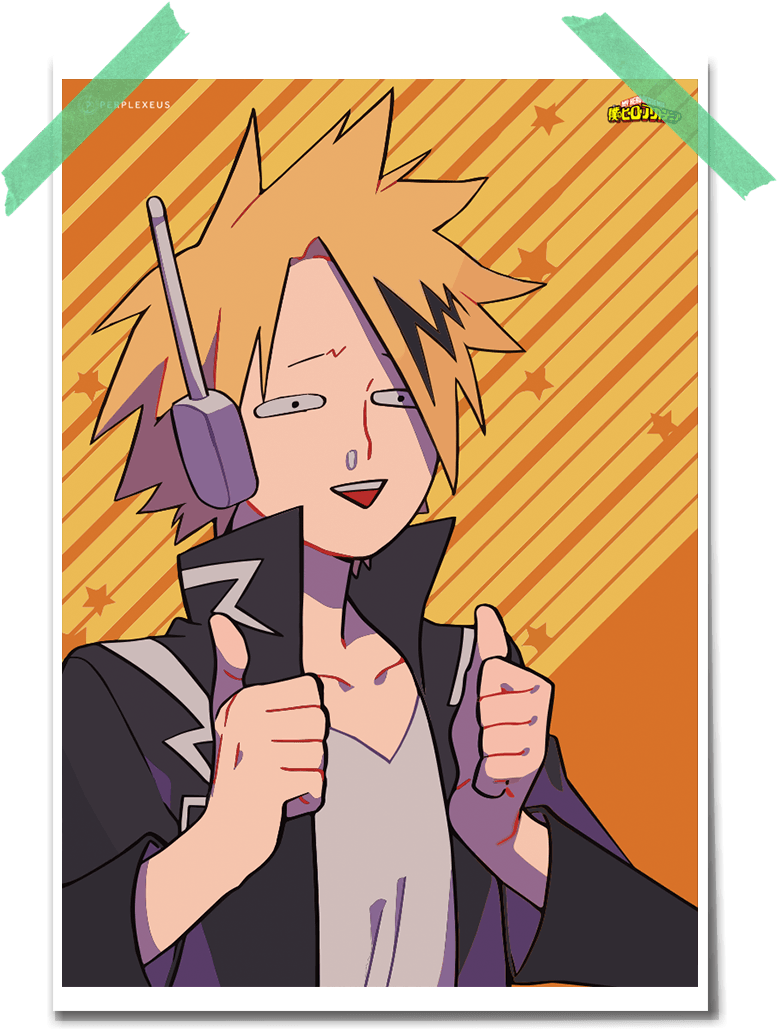 My Hero Academia Boku No Hero Academia Denki Kaminari - My Hero Academia Denki Dumb (1080x1080), Png Download