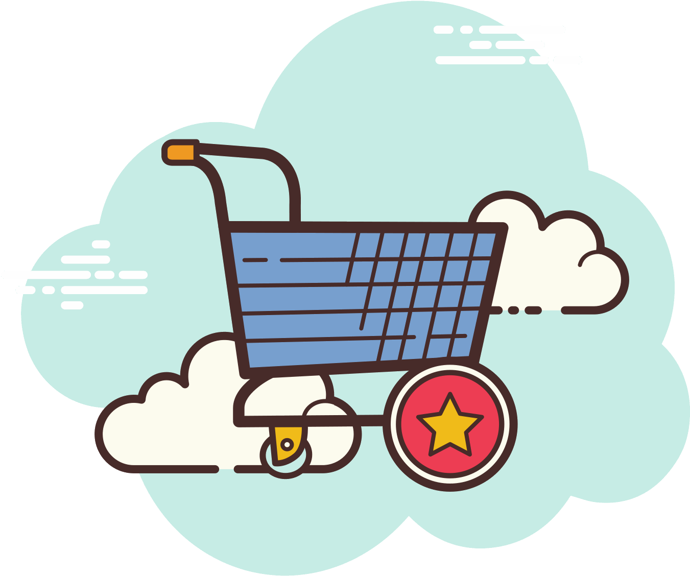 Favorite Cart Icon (1600x1600), Png Download