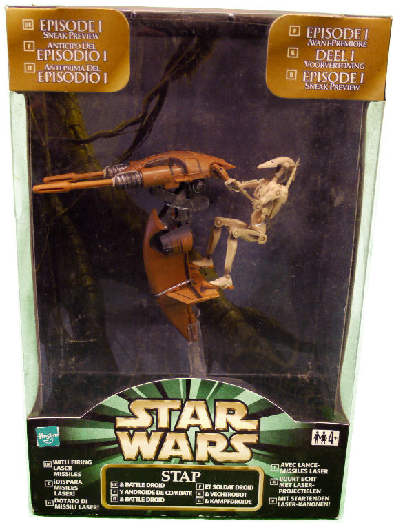 Hasbro Star Wars Figure: Stap And Battle Driod (601x800), Png Download