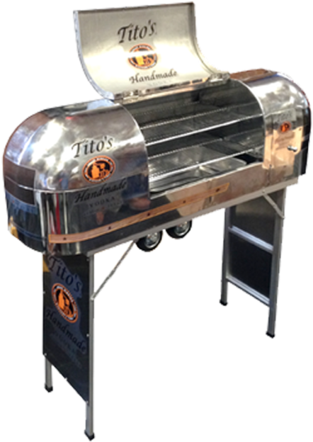 Tito's Vodka Airstream Grill - Barbecue Grill (1024x1024), Png Download