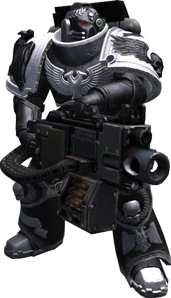 Sm Devastator Cutout 2 - Space Marine Devastator Armor (342x594), Png Download