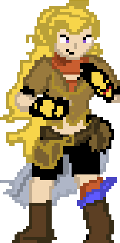 Yang Xiao Long - Cartoon (580x850), Png Download