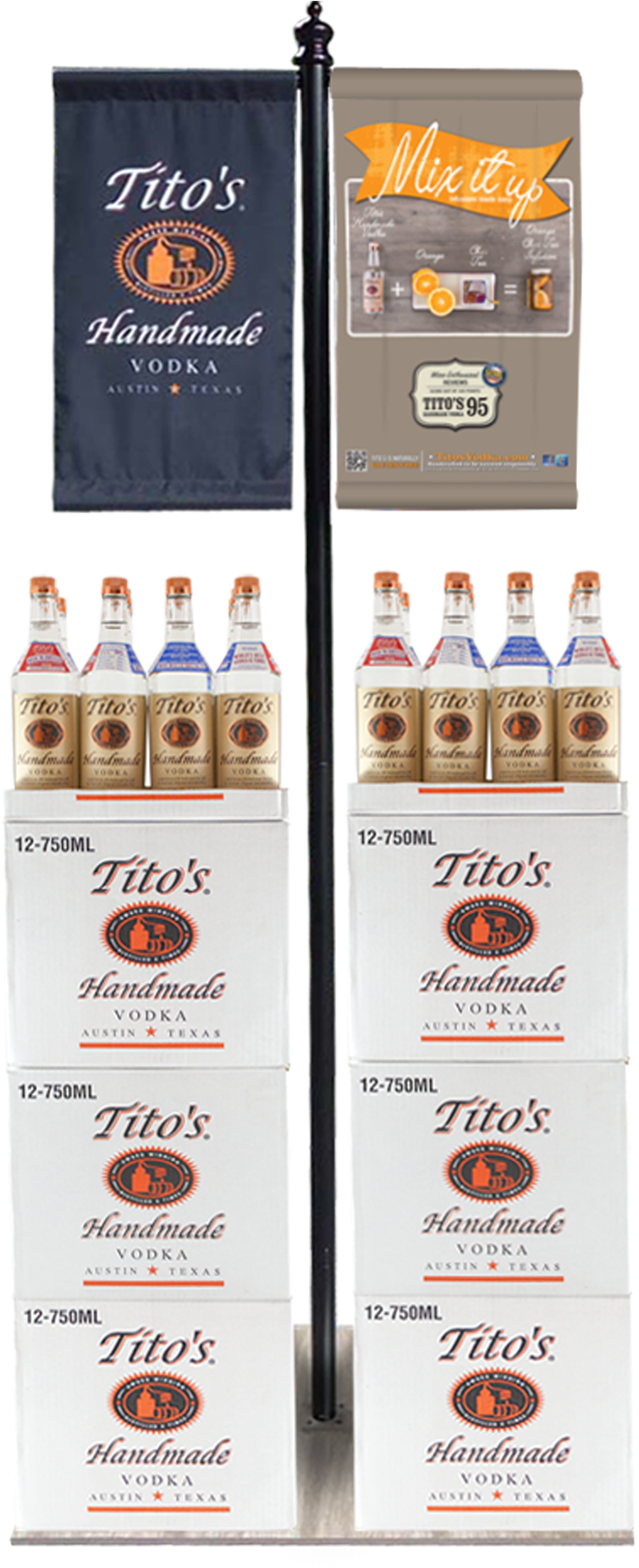 Tito's Vodka Banner Display - Banner (2400x2400), Png Download
