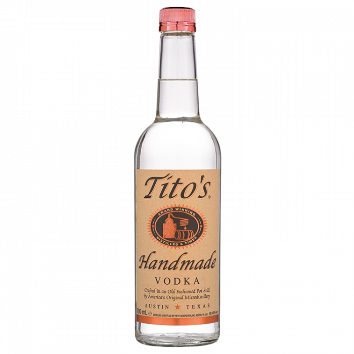 Tito's Handmade Vodka - Tito's Handmade Vodka - 375 Ml Bottle (700x700), Png Download