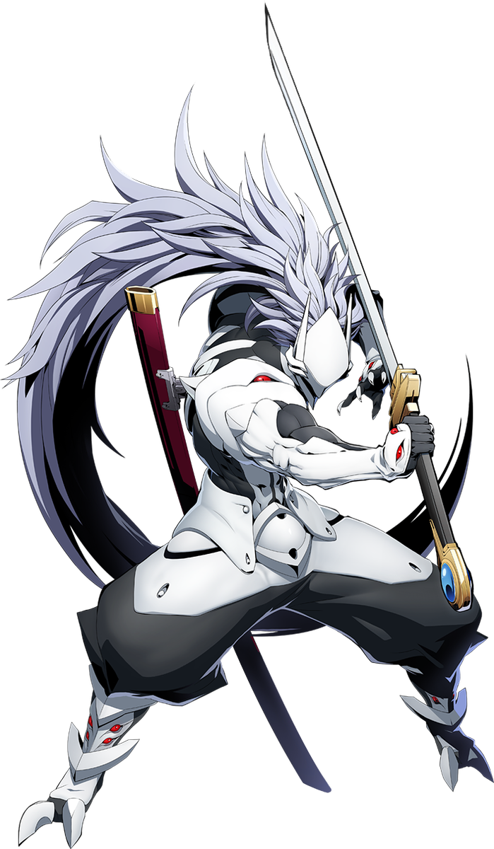 Download Blazblue Wiki Blazblue Cross Battle Hakumen Png Image With No Background Pngkey Com