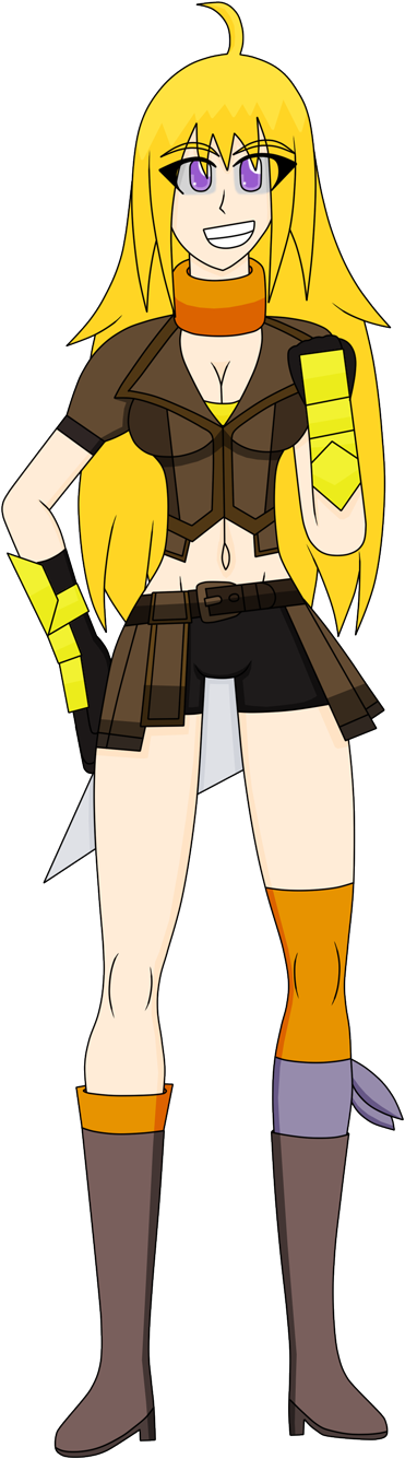 Yang Xiao Long - Drawing (454x1363), Png Download