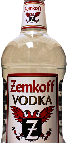 Zemkoff - Vodka - Bottle (450x500), Png Download