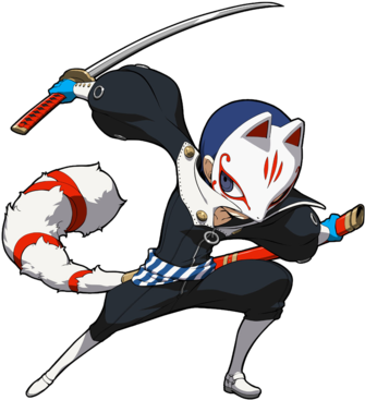 Yusuke Kitagawa Persona - Persona Q2 Character Art (350x381), Png Download