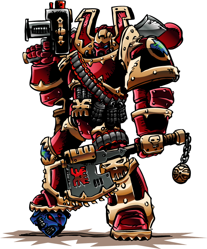 28320107 - Chaos Space Marine Png (770x952), Png Download