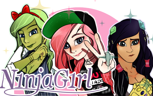 Uploads N1njag1rl Cosplay - Cartoon (500x313), Png Download