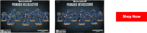 With These Two Releases, We Now Have The Backbone Of - Space Marines Primaris Intercessors (720x200), Png Download