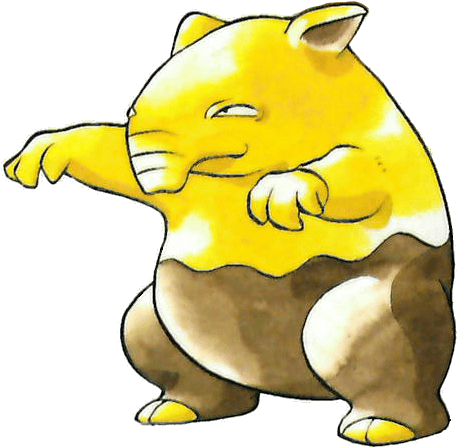 #drowzee From The Official Artwork Set For #pokemon - Drowzee Pokemon Card (460x453), Png Download