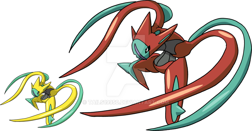 Deoxys By Tails19950 On Deviantart - Deoxys Attack Form Sprite (1024x533), Png Download