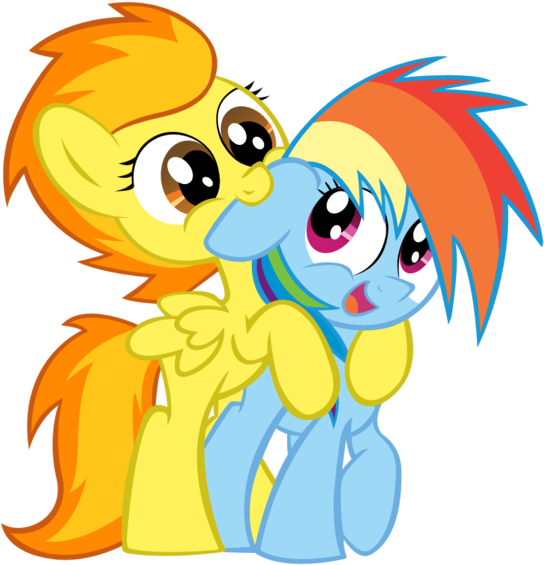 File 137530002753 - My Little Pony Rainbow Dash And Spitfire Wedding (608x600), Png Download