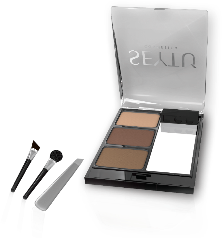 Set Delineador Compacto Para Cejas - Set De Cejas Seytu (900x900), Png Download