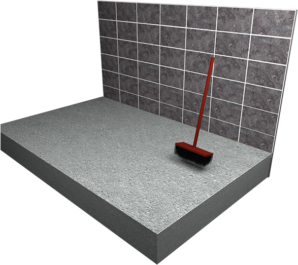 Fill Remaining Shower Area With Tile Backer Boards - Shower (600x600), Png Download