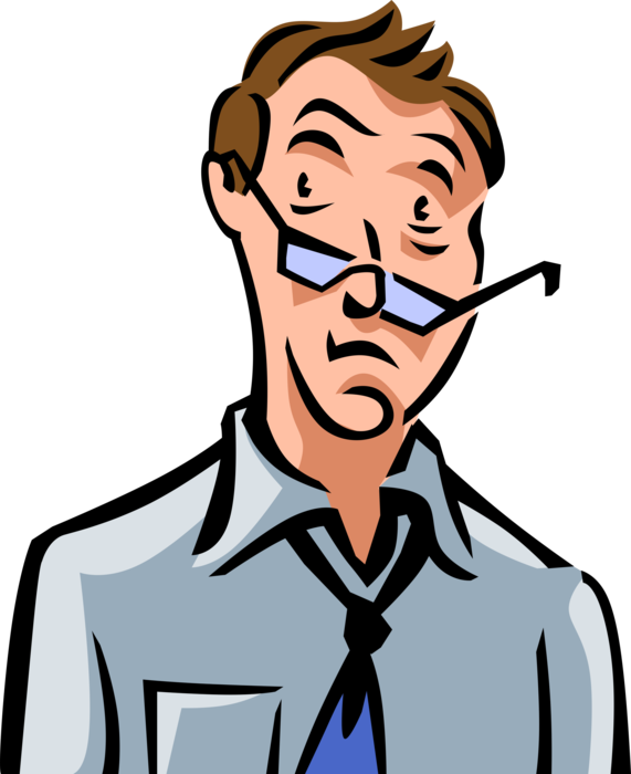 Vector Illustration Of Frustrated Businessman Put Through - Erschöpft Clipart (571x700), Png Download