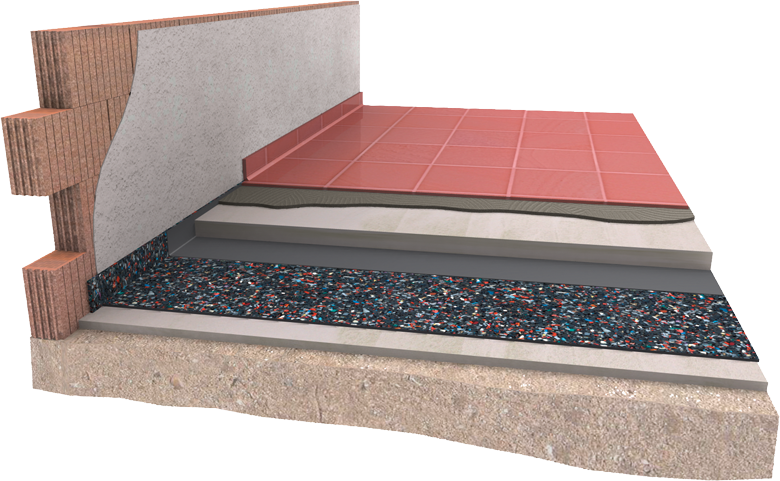 Damtec Estra Aufbau - Screed (780x481), Png Download