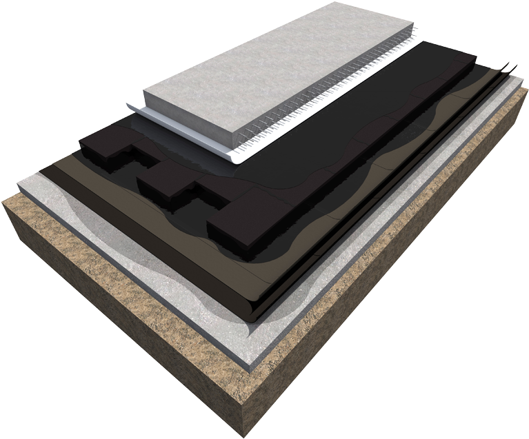 Foamglas® Slabs With Hot Bitumen - Plywood (800x651), Png Download