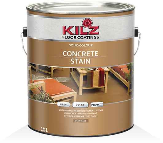 Kilz® Solid Colour Concrete Stain - Masterchem Industries L392511 Overarmor Deep Base Resurfacer (530x530), Png Download