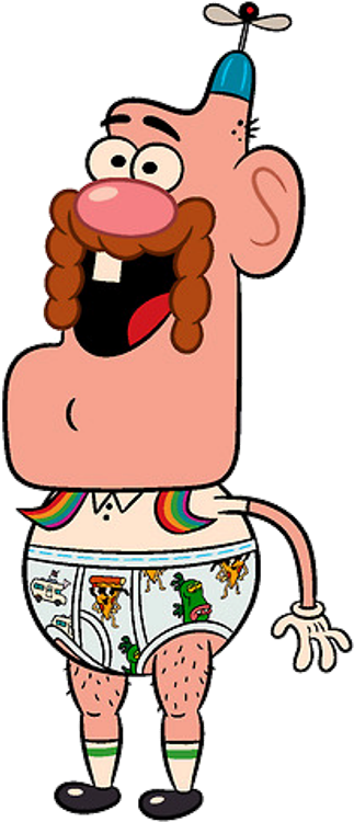 Uncle Grandpa In Under Garments-tca2329 - Imagenes Del Tio Grampa (369x800), Png Download