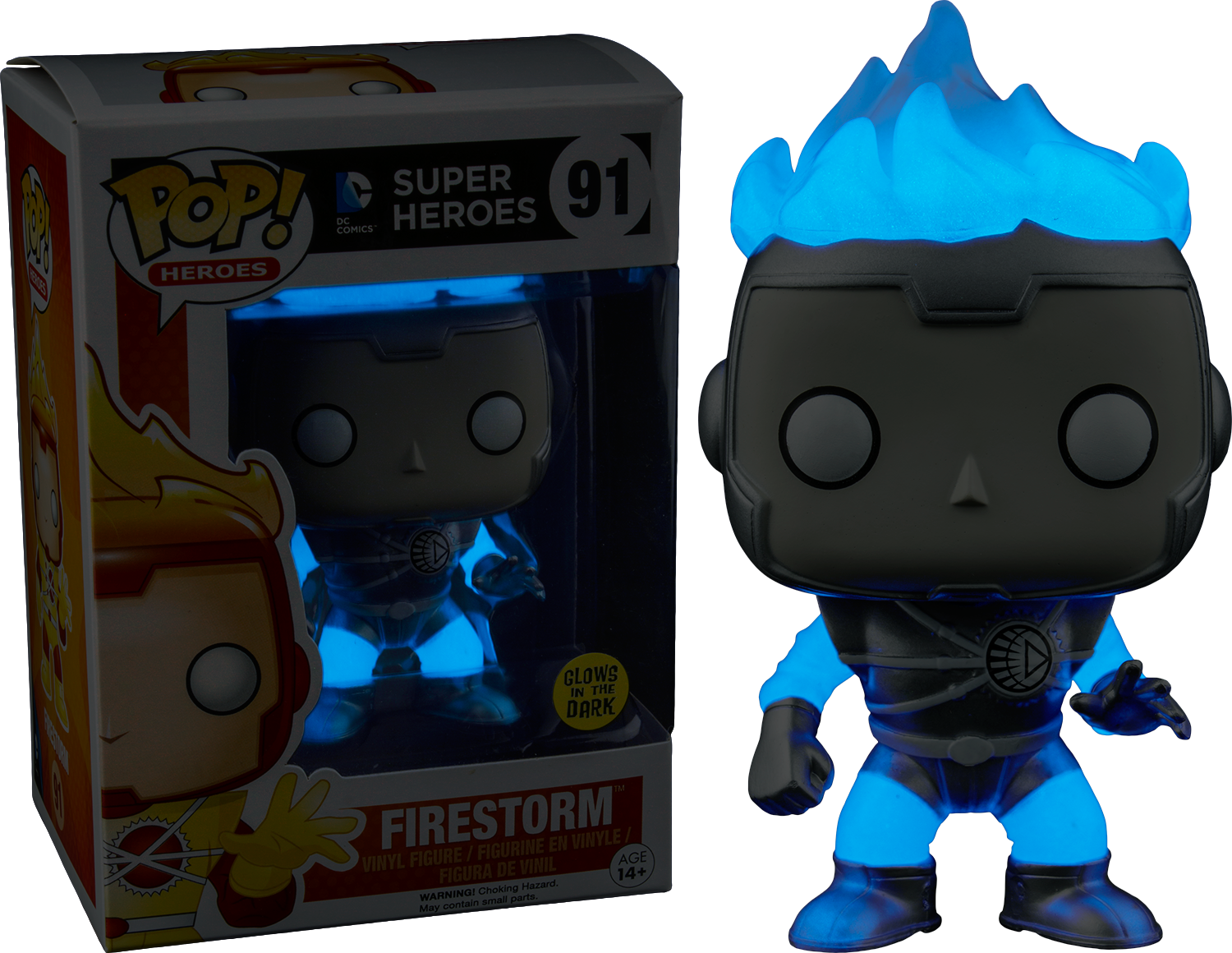 Green - White Lantern Firestorm Pop (1500x1160), Png Download