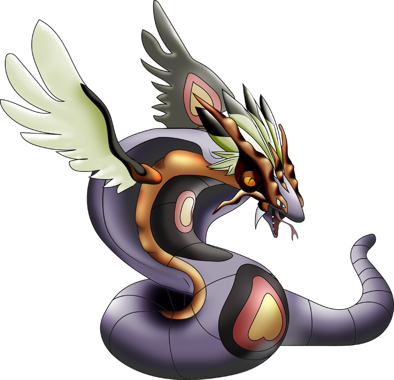 Important Notice Pokemon Mega Arbok Winged Is A Fictional (800x772), Png Download