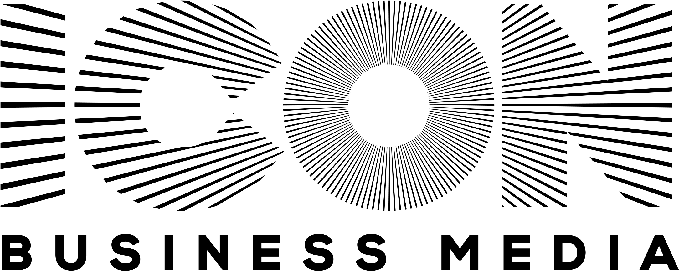 Icon Business Media Logo - Icon (2439x1082), Png Download